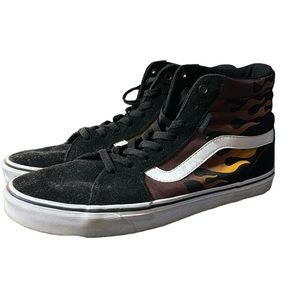 Men’s size 11 Vans Filmore High-Top Flames Skate Shoes
